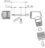 Picture of Anduripesa M12 5-pin, 90°, B-coded, PROFIBUS DP, vedruklemm, IP67, kaablile 4...8mm, SICK
